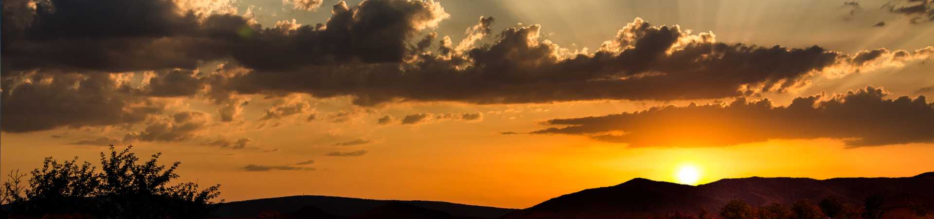 a Texas hill country sunset